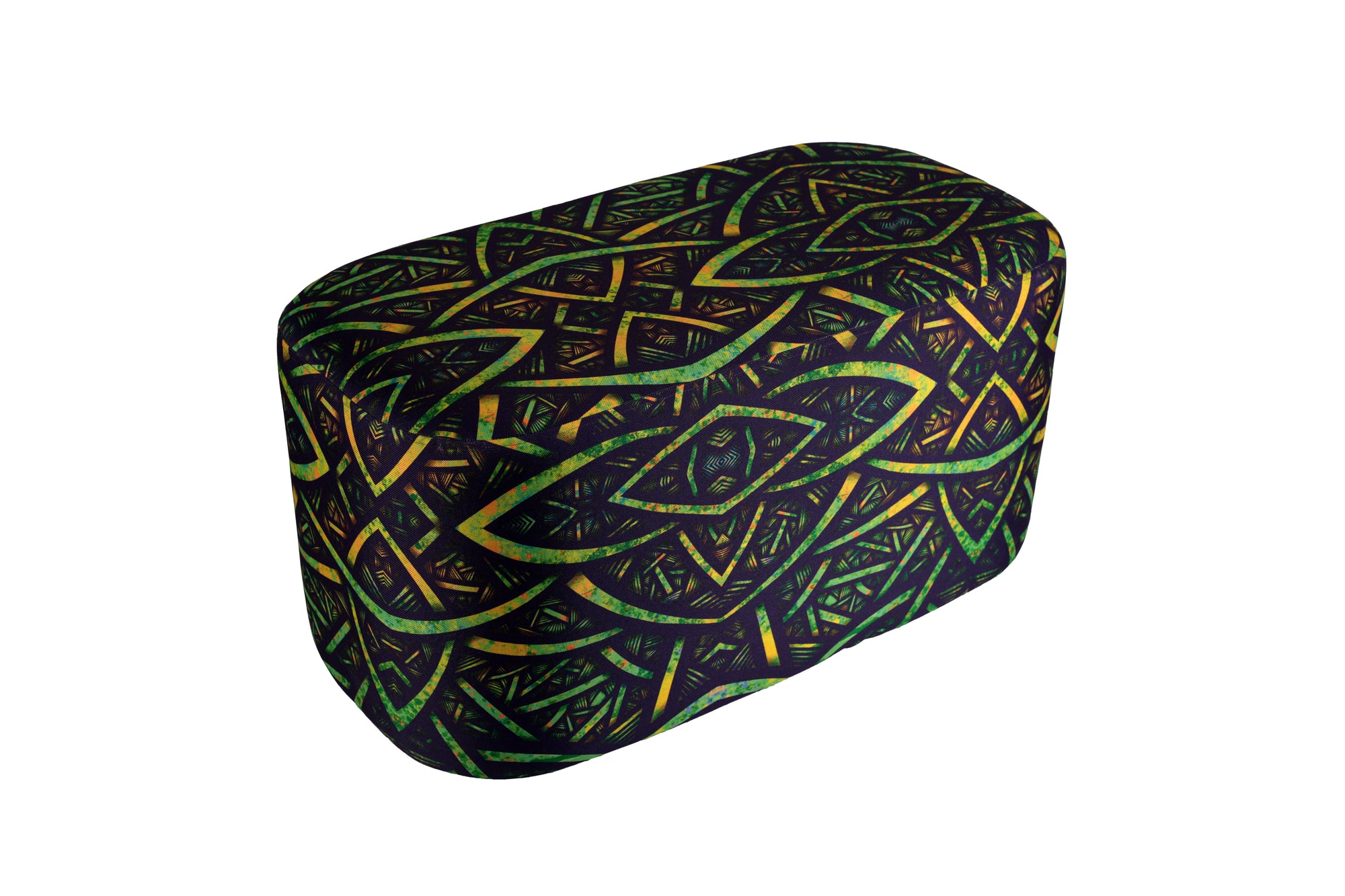 Henruz Low Pouf Rectangular Verde