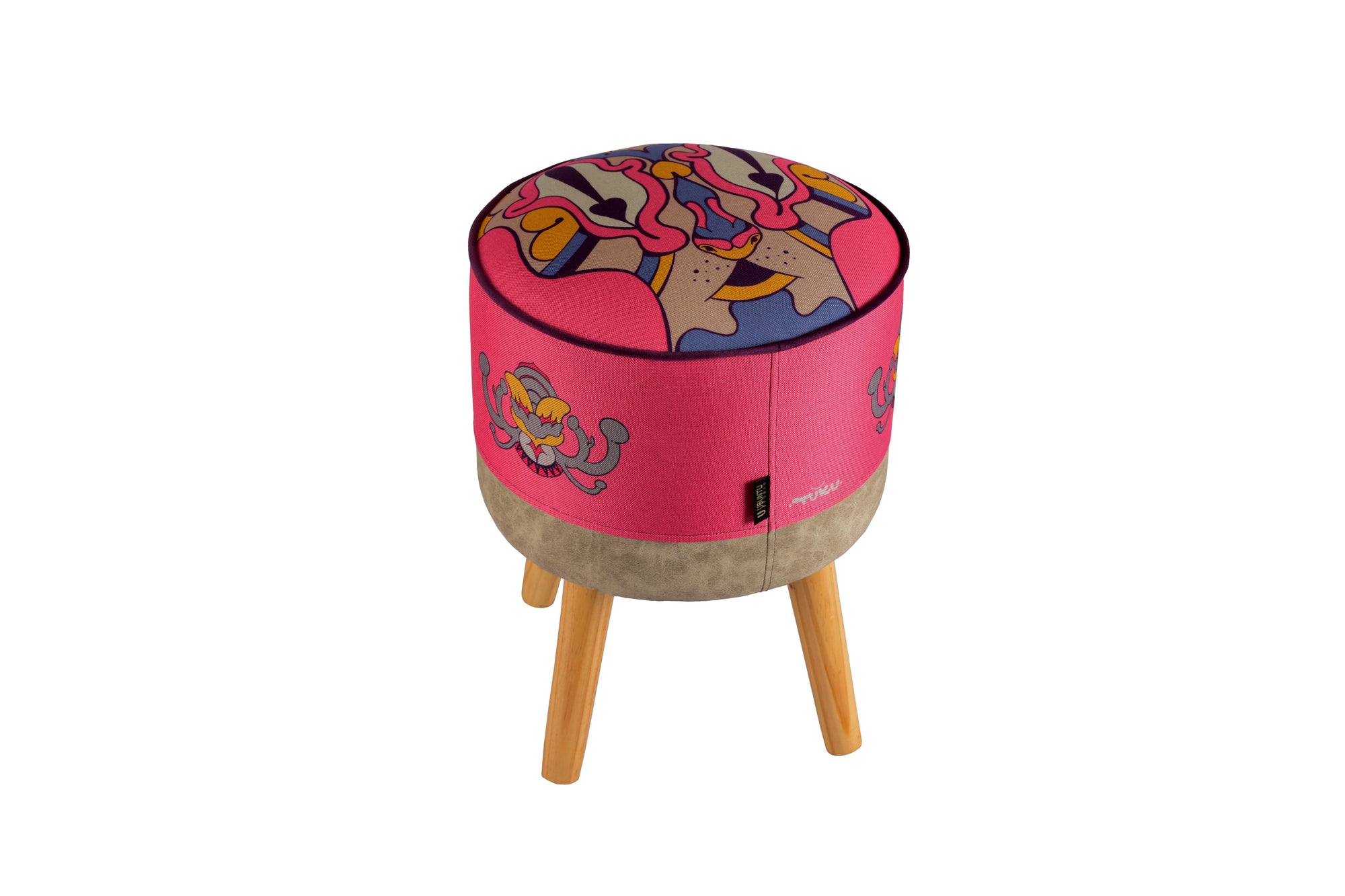 Tuku Pouf Santi Rosado