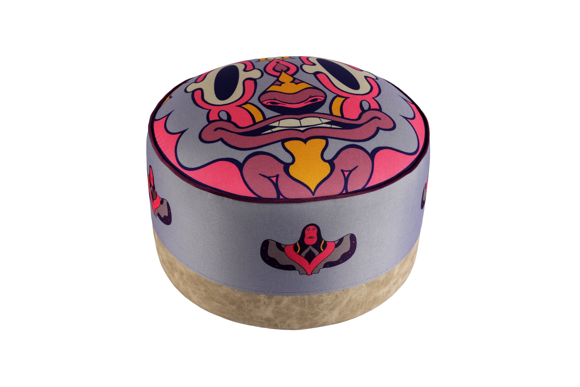 Tuku Pouf Redondo Morado